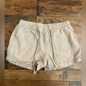 Women’s Small Khaki Linen Shorts